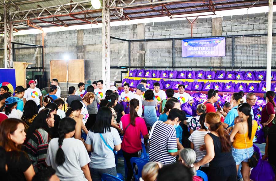 Digibuddy volunteers joined BingoPlus Foundation in delivering essentials to affected communities.