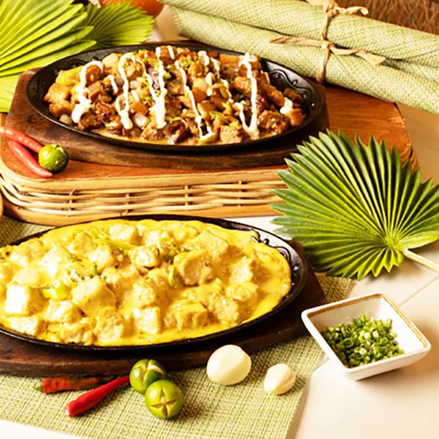 Sizzling Sisig and Sizzling Tofu