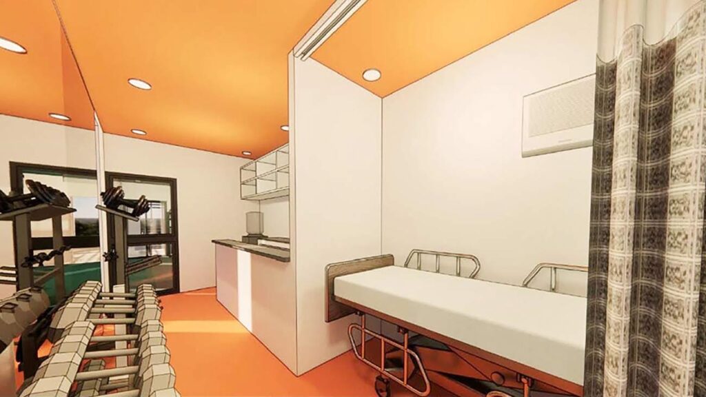 The PLUS Center will feature treatment rooms for indigent PWDs availing of free physical therapy services.