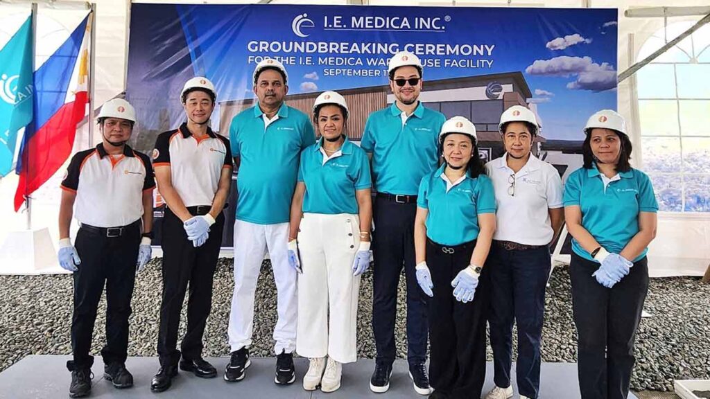 I.E. Medica officials at the groundbreaking ceremony.